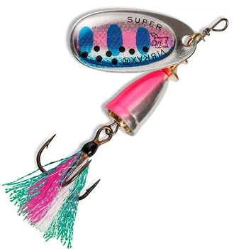 Блесна Blue Fox Vibrax Foxtail BFX 3 8 g Diva Pink/Silver/Liberty (1102-BFX3 RTX)