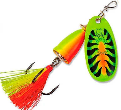 Блесна Blue Fox Vibrax Foxtail BFX 3 8 g Green/Orange (1102-BFX3 FTX)