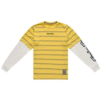 Велоджерси TLD Skyline Fakie Ride LS Tee Stripe Buttercup S Troy Lee Designs (1106-332260002)