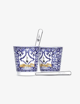 Набір чашок Bialetti х D&G Mediterranean Blue 2 CUP + 2 PAL SETBLUCP