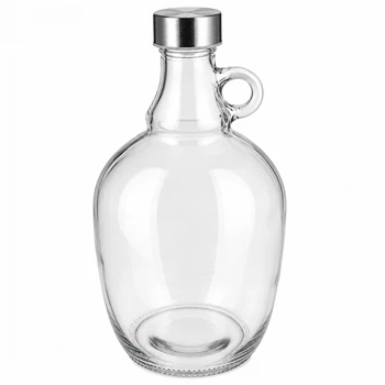 Бутыль стеклянный для вина, наливок, кваса, сидра Kamille 1,5 л с пробкой КМ-9205