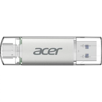 USB флеш накопитель Acer 32GB UP300 Silver USB 3.2/Type-C (BL.9BWWA.588) (355236)