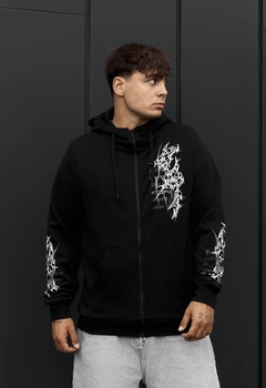 Худи Мужское Стаф Зип Блестящий С Молнией Кофта Спортивная Staff Di Zip Tribal Reflective XL (402826)