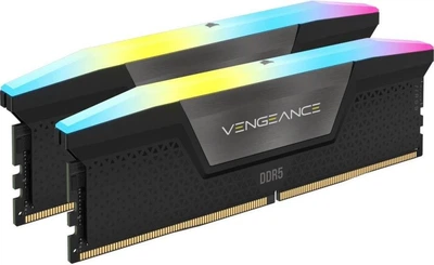 Corsair 32 GB (2x16GB) DDR5 6000 MHz Vengeance RGB Black (CMH32GX5M2B6000C38) *