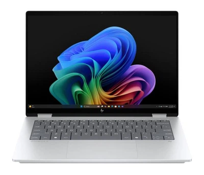 Ноутбук HP OmniBook X Flip AI (CF6R7EA), Intel Core Ultra 5 226V / 14" / Touch / OLED / RAM 16 ГБ LPDDR5X / SSD 512 ГБ / Intel Arc 130V / Windows 11 Home / Сріблястий