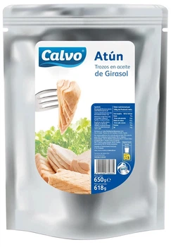 Тунец Calvo в подсолнечном масле 650 г (8410090789884)
