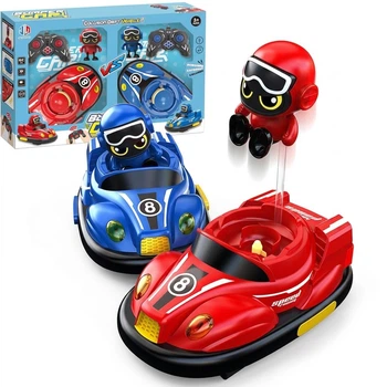 Машинки на радиоуправлении с катапультой Bumper Car красного и синего цвета (809)