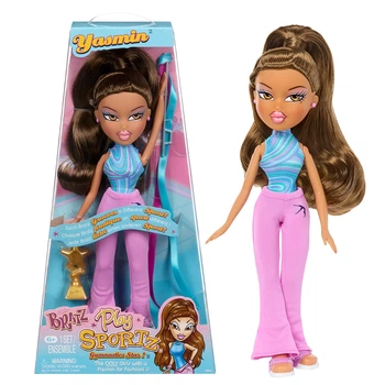 Игровой набор Лялька Bratz Play Sportz Гимнастка Ясмин 29 см Пластик Синий/Розовый
