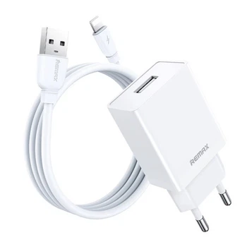 Мережевий зарядний пристрій з кабелем REMAX Kiddy Series 2.4A RP-Charger Set with Cable U95 Micro (6954851218173)