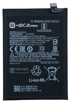 Аккумулятор акб батарея BN5C Xiaomi Poco M4 Pro 5G /Redmi Note 11T 5G 5000mAh оригинал G+OCA PRo