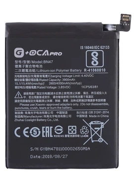 Аккумулятор акб батарея BN47 Xiaomi Mi A2 Lite /Redmi 6 Pro 4000mAh оригинал G+OCA PRo