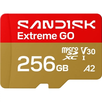 Карта памяти SanDisk microSDXC Extreme GO 256GB Class 10 UHS-I V30 A2 (SDSQXGN-256G-GN6MN) [174339]