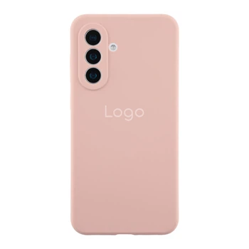 Чехол-накладка Liquid Silicone (AA) с защитой на камеру для Samsung Galaxy S26 5G (S942) Pink Sand