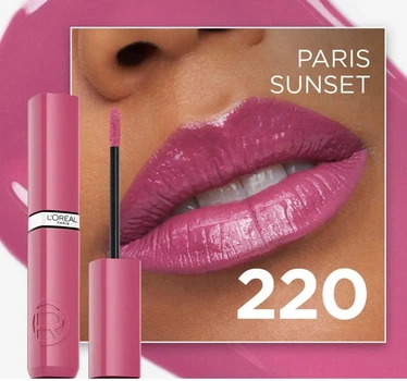 Жидкая помада для губ L'Oreal Paris Infaillible Laque Resistance 16H № 220 "Paris Sunset"