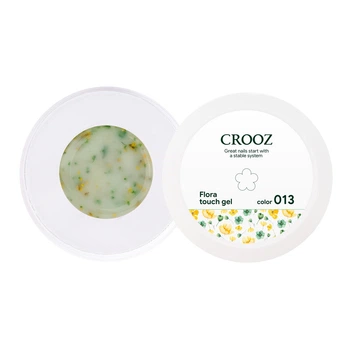 Гель для наращивания Crooz Flora Touch №13 молочно-салатовый 15 мл