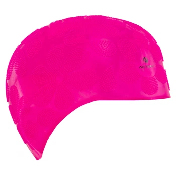 Шапочка для плавания на длинные волосы SP-Sport Actify Flower 0785 Bright Pink