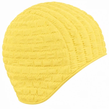 Шапочка для плавания резиновая взрослая Mad Swim Candy Bubble 051605 Yellow