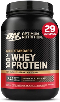 Протеин Optimum Nutrition Gold Standard 100% Whey Protein 899 г Double rich chocolate / Насыщенный шоколад (USA) комплексный протеин