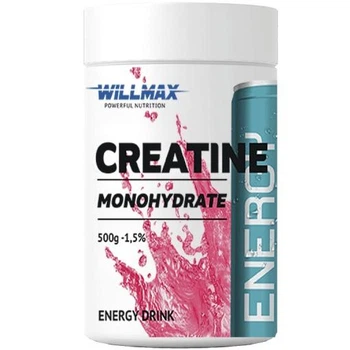 Креатин Willmax Creatine Monohydrate 500 г (Energy drink / Енерджі дрінк) креатин моногидрат