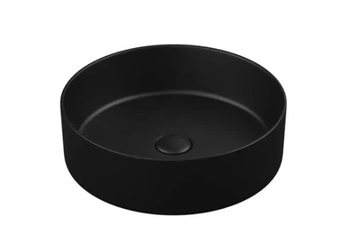 Умывальник на столешницу Koller Pool Round Arc 355х355 мм Черный матовый 1823010512 круглая маленькая