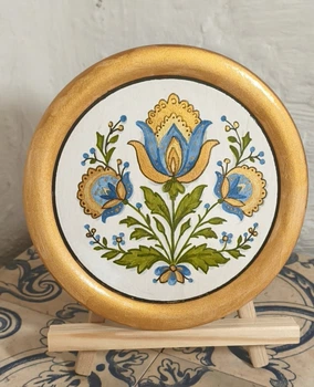 Дерев'яна декоративна тарілка