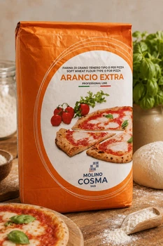 Мука для пиццы Molino Cosma Arancio Extra Tipo 0 25 кг профессиональная итальянская пшеничная из мягких сортов пшеницы для пиццы фокачи и HoReCa