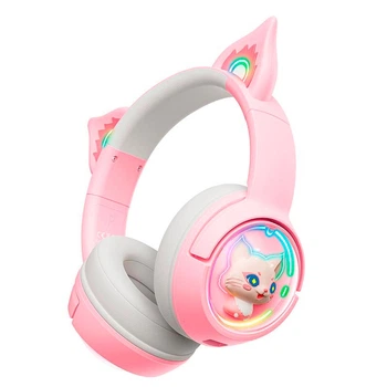 Наушники Onikuma Cat Ear Bluetooth Wireless Gaming Headset B5 |BT/AUX, Type-C, 55H, RGB|