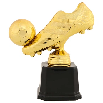Награда спортивная золотая бутса с мячом SP-Sport 2227C высота 15см Gold