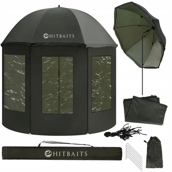 Зонт для рыбалки целая палатка 220 см Hitbaits + чехол