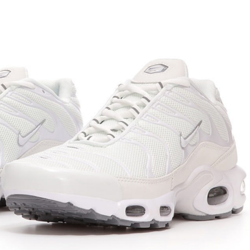 Кросівки чоловічі і жіночі Ni air max TN plus white / Най аір макс ТН+ белые 36