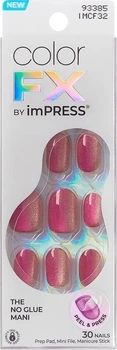 Zestaw sztucznych paznokci Kiss colorFX by Impress Walk Out 30 szt (731509933857)