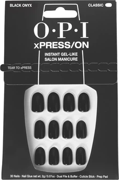 Zestaw sztucznych paznokci Opi Xpress-On Black Onyx 30 szt (4064665160628)