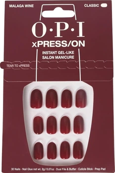 Zestaw sztucznych paznokci Opi Xpress-On Malaga Wine 30 szt (4064665196252)
