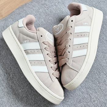Кроссовки мужские и женские Adi Campus Beige White / Ади Кампус бежевые с белым 39