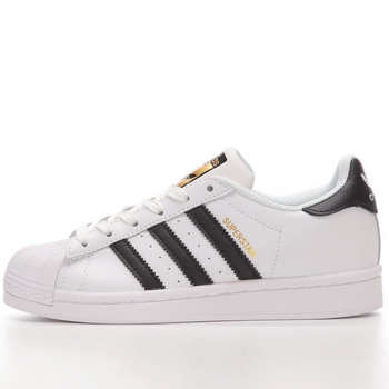 Кроссовки мужские и женские Adi Superstar Classic White Black / кеды Ади суперстар классические белые 37