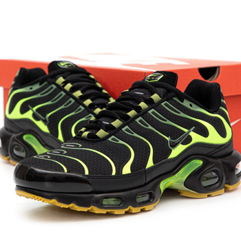 Кросівки чоловічі Ni Air Max TN Plus Black Green / Най аір макс ТН плюс чорні зелені 43