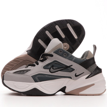 Кроссовки мужские и женские Ni M2K Tekno Grey White Black / Най м2к Текно серые белые черные 37