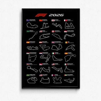 Постер в рамці calendar 2026 formula 1 А2