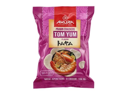 Чіпси AKURA "Креветкові" Том ям 50г
