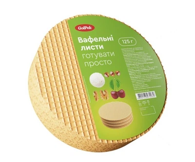 Вафельні листи білі ТМ Golpek 125 g