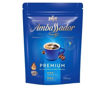 Кофе натуральный растворимый сублимированный Premium TM Ambassador 170 g
