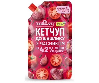 Кетчуп До шашлику з часником д/п TM Приправка 400 g