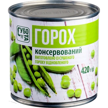 Консервований горошок Субота 420 г