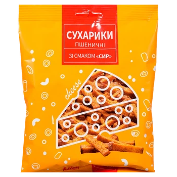 Сухарики Субота пшеничні зі смаком сиру 90 г
