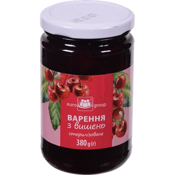 Варення Єврогруп Вишня 380 г