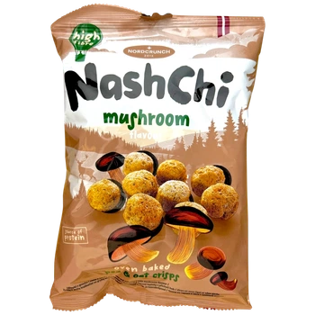 Чипси з гороху та вівсянки NashChi Гриби И129 60г