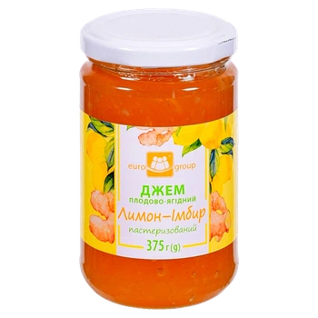 Джем Єврогруп Лимон-імбир 375 г