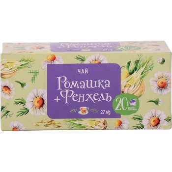 Чай пакетований "7" Ромашка + Фенхель 20 шт