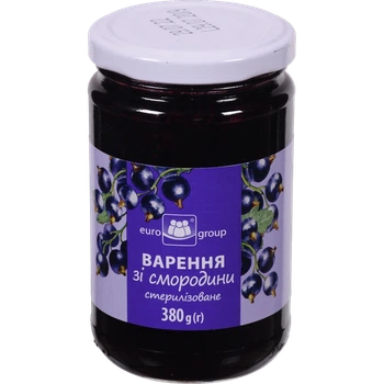 Варення Єврогруп Смородина 380 г