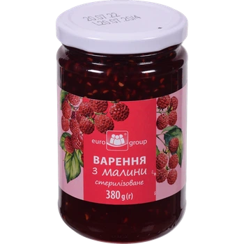 Варення Єврогруп Малина 380 г